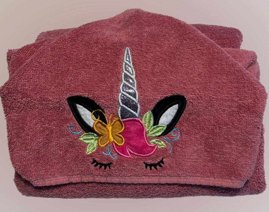 Unicorn Beach Wear Hooded Towel Poncho