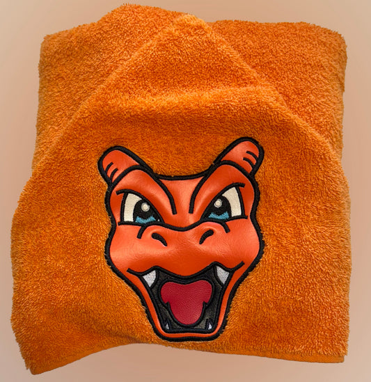 Charzard Beach Wear Hooded Towel