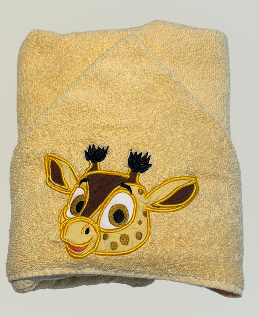 Giraffe Beach Wear Hooded Towel