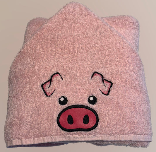 Piggy Beach Wear Hooded Towel